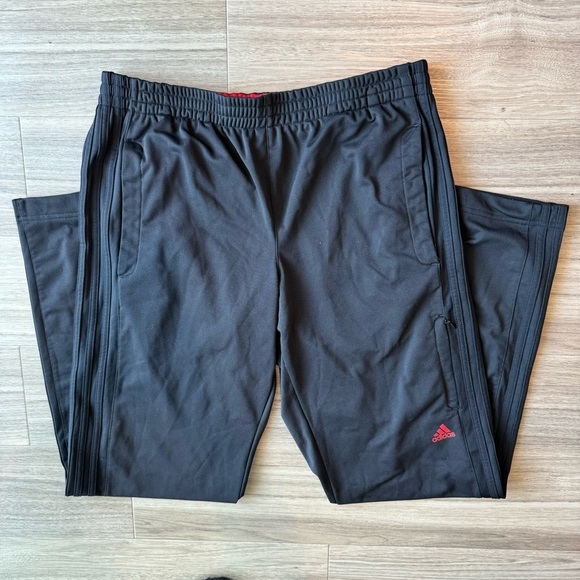 Adidas Black Drawstring Sweatpants Joggers Size Medium - Picture 2 of 5